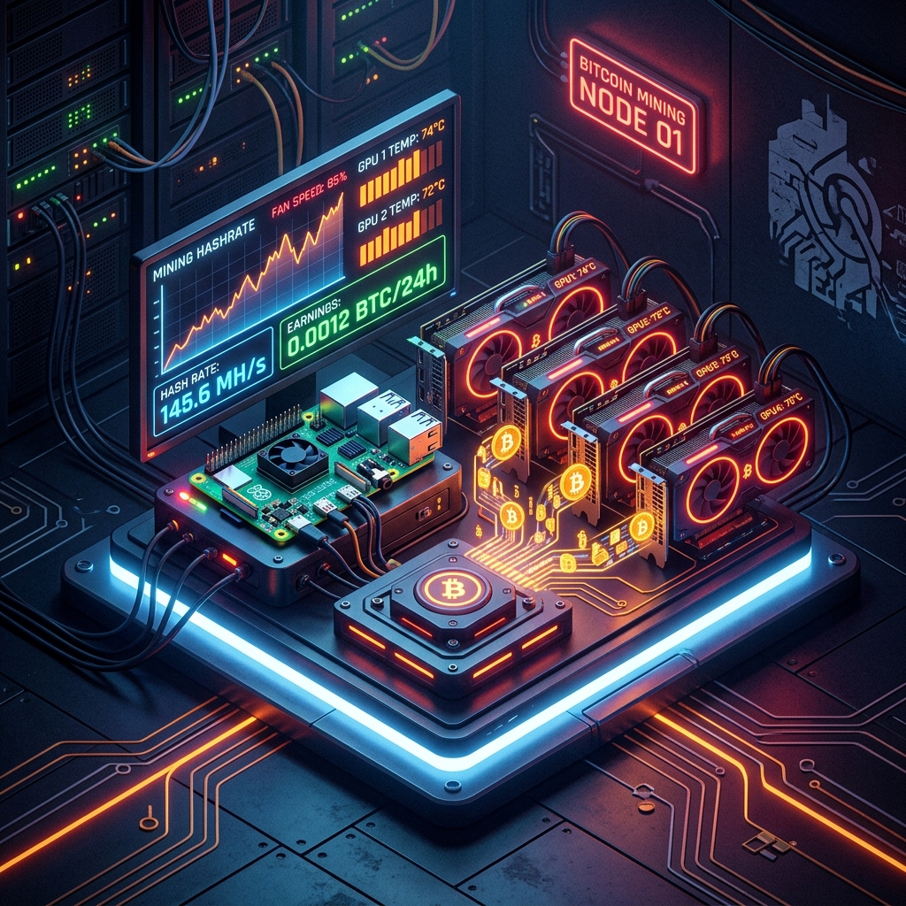 Bitcoin Mining Setup using Raspberry Pi and Kali Linux