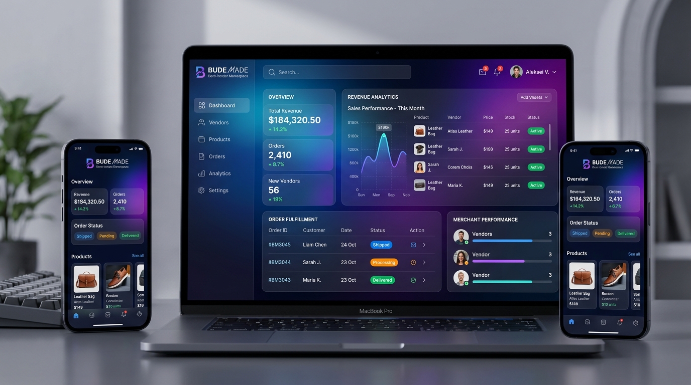 BUDE MADE - Custom Multi-Vendor Marketplace Suite